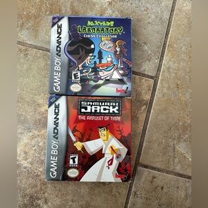 Game Boy Advance Samurai Jack: The Amulet of Time and Dexter’s Laboratory